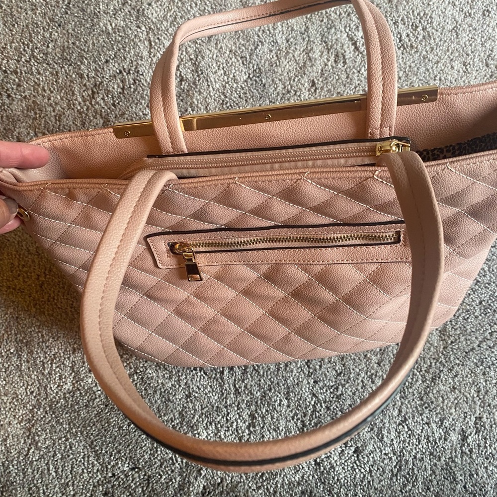 Light pink purse.